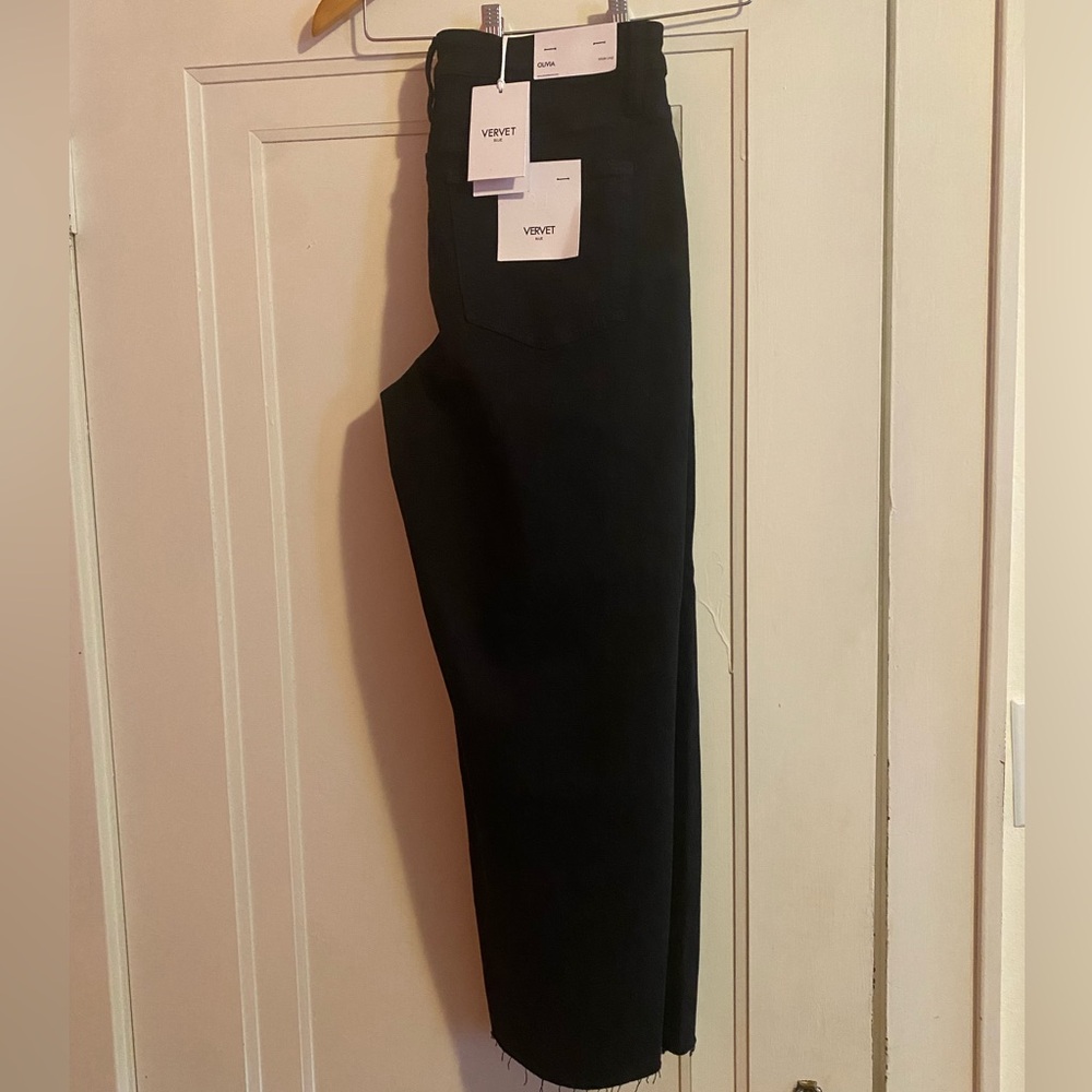 Vervet Olivia Black High Rise Wide Leg Women's Jeans - Picture 3 of 8